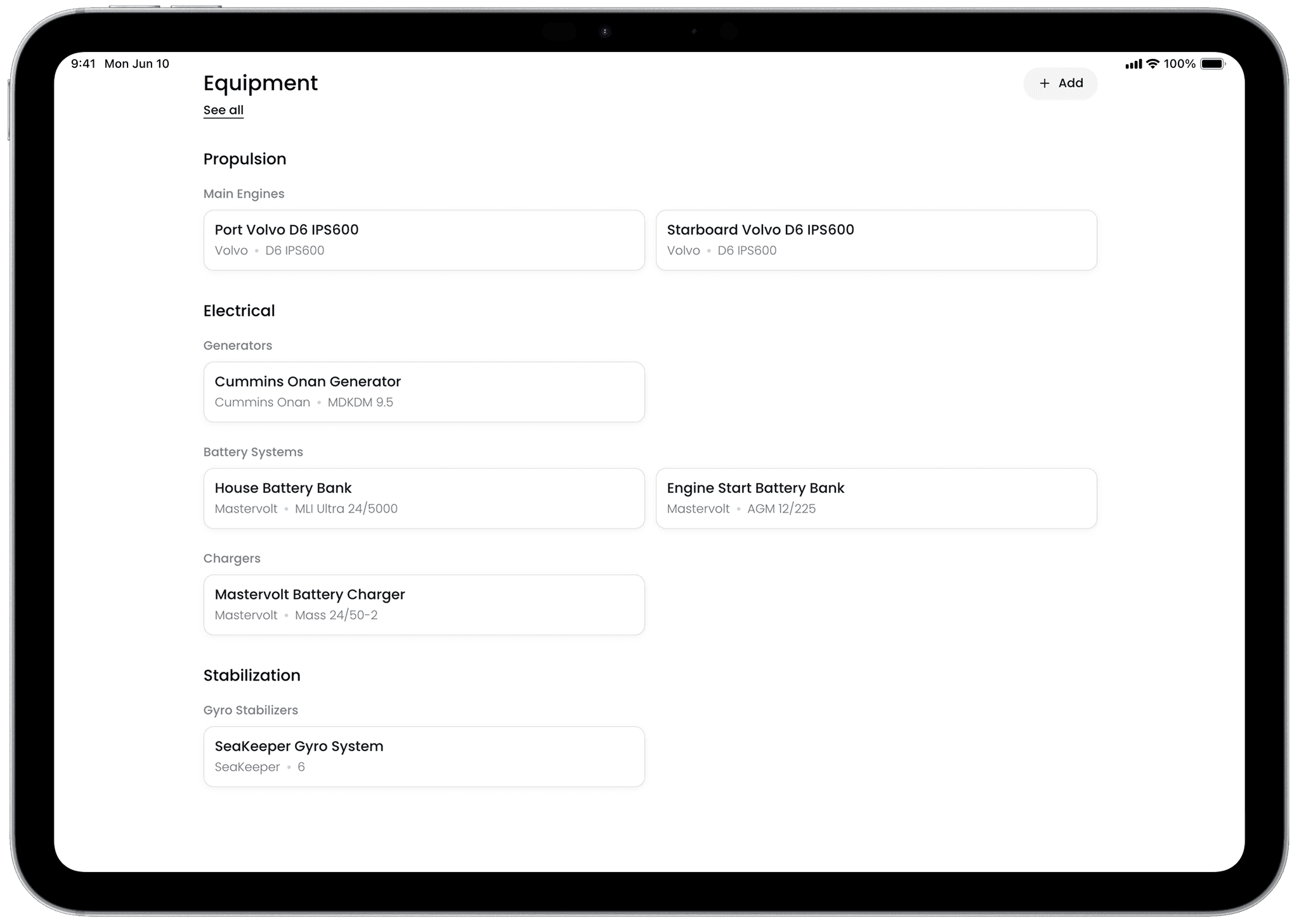 Glide Equipment Interface